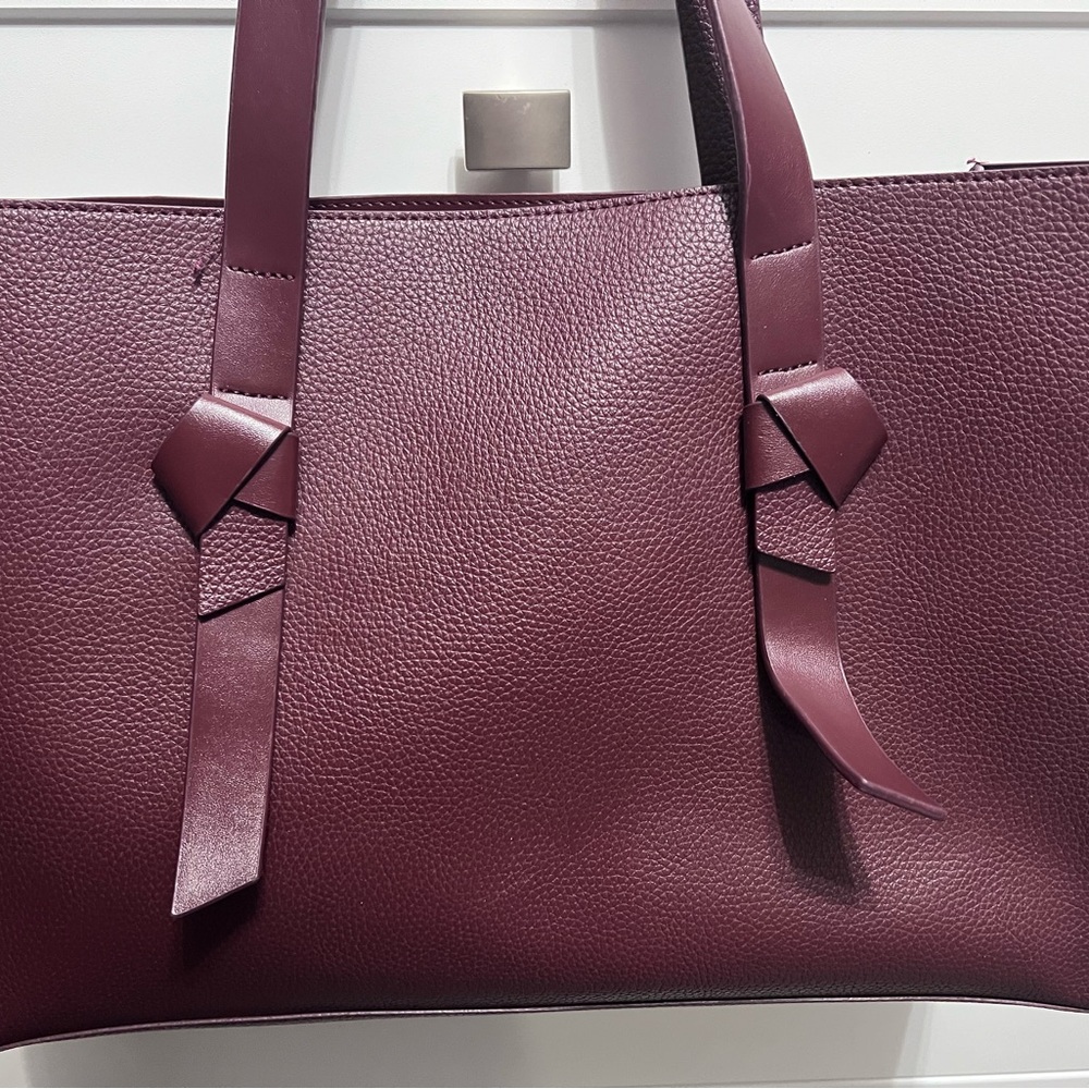 Elegant Burgundy Tote Bag